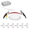 Luxrite 4 Inch LED Fire Rated Recessed Lights 5CCT Selectable 10W 800LM Dimmable 2 Hour Rated Baffle, 6PK LR23491-6PK - alternate 1
